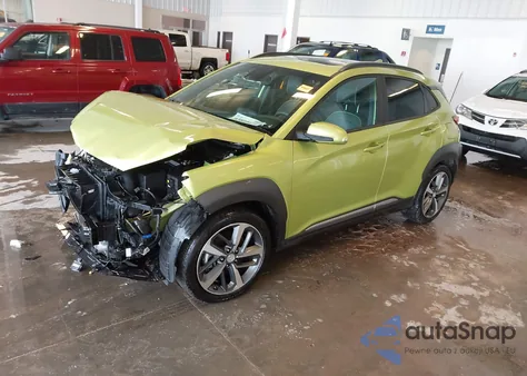 2020 Hyundai Kona Ultimate z USA, uszkodzony, nr VIN KM8K53A58LU476821